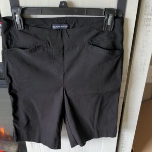 Hilary Radley Women's Classic Black Bermudas